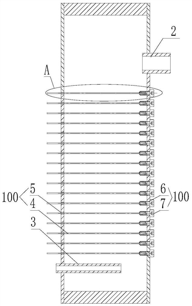 Ternary lithium powder distributor and cooling device thereof