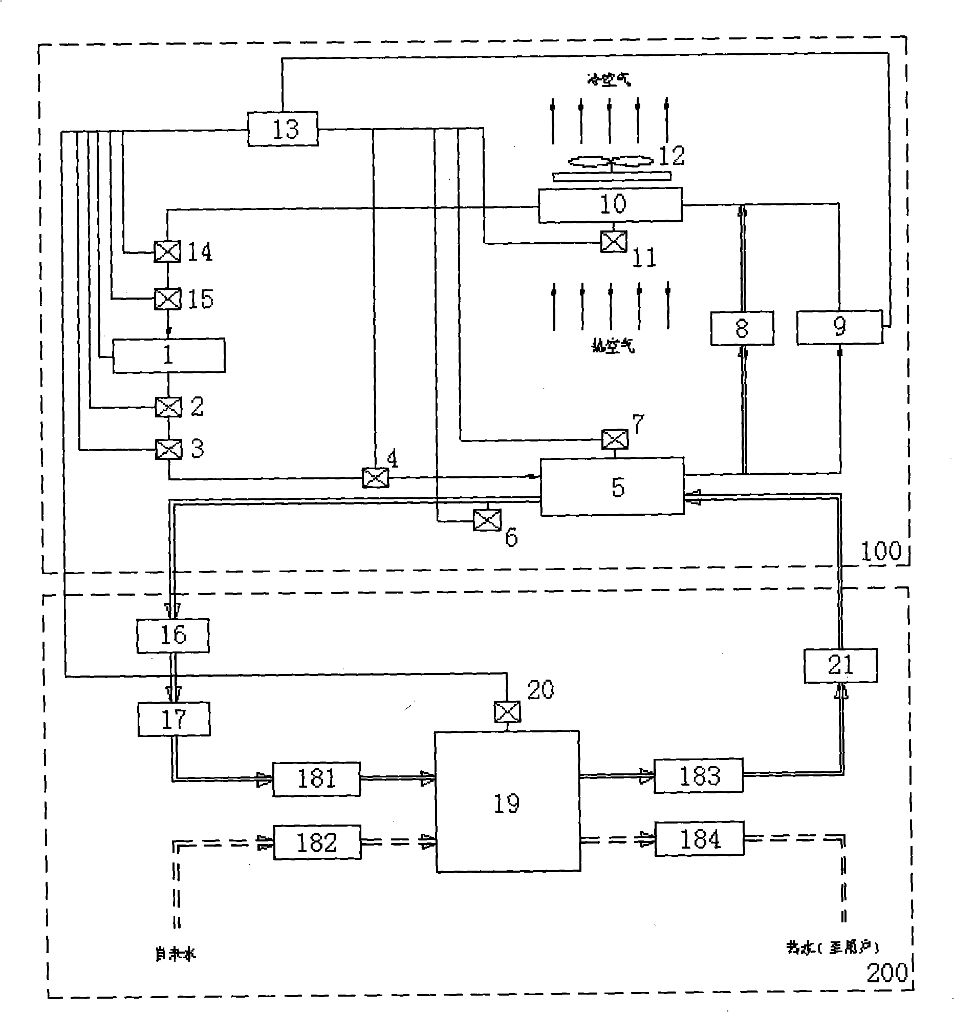 Frequency-variable flux-changing heat pump water heater