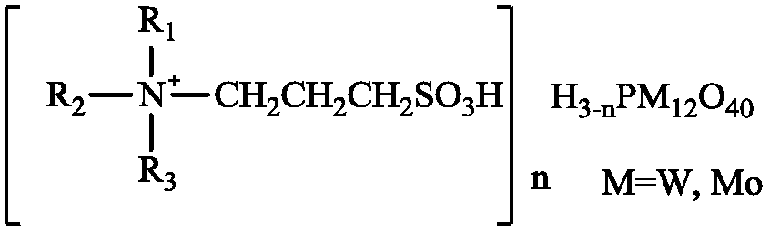 Method for catalyzing fuel oil desulfurization by coupling of sulfonic heteropolyacid salt with eutectic solvent