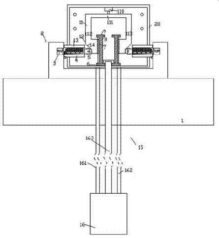 Building material lifting device with recovering device