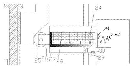 Building material lifting device with recovering device