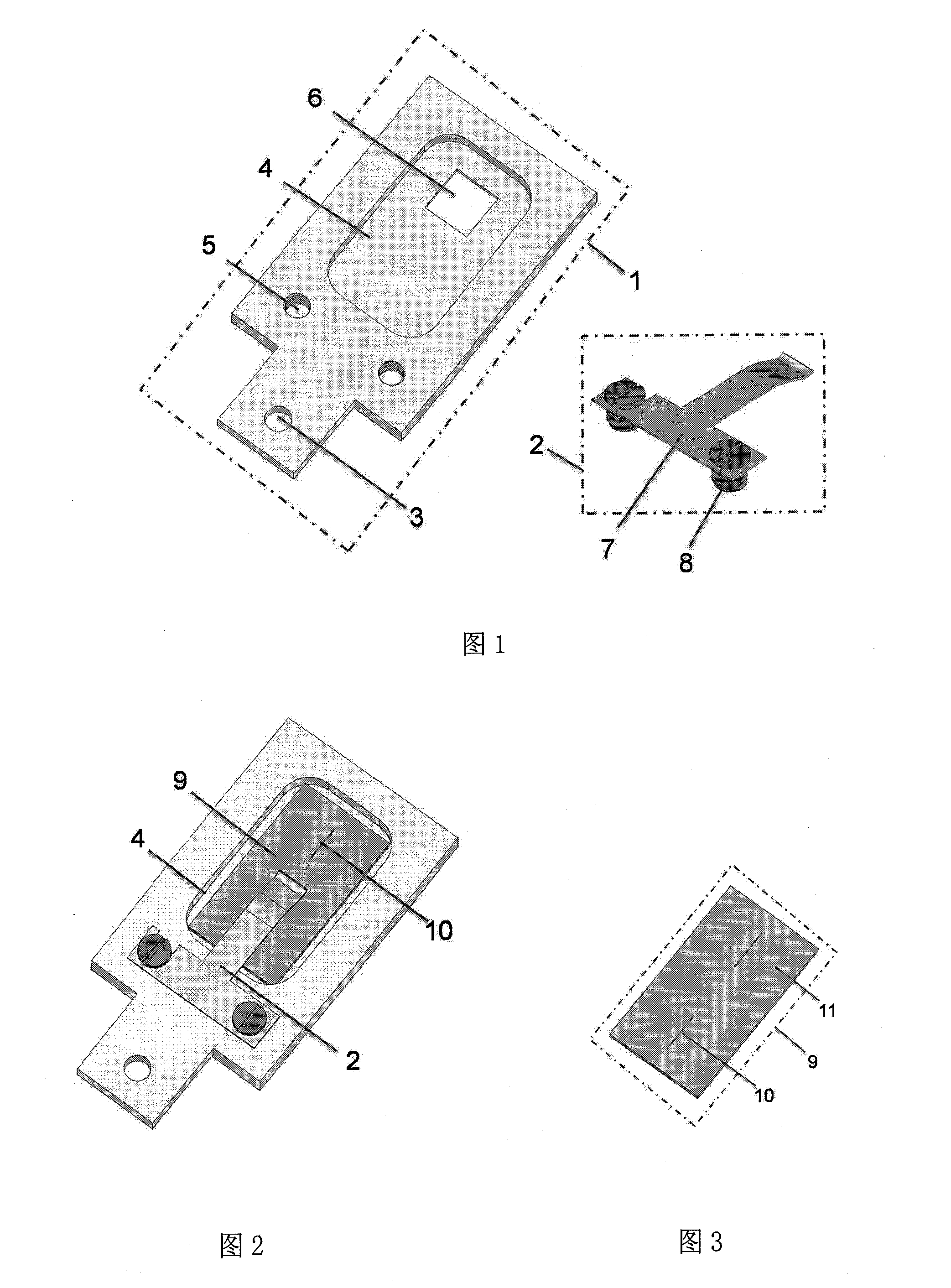 Adapter of transmission electron microscope example bench, its substrate and manufacturing method thereof