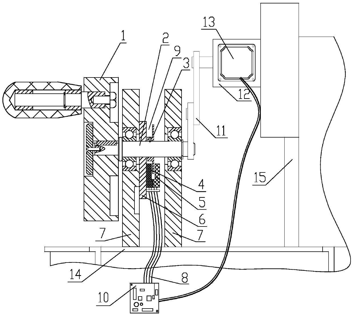 Feeding and retreating photoelectric precise regulating and controlling mechanism of biological tissue sliding table of slicer