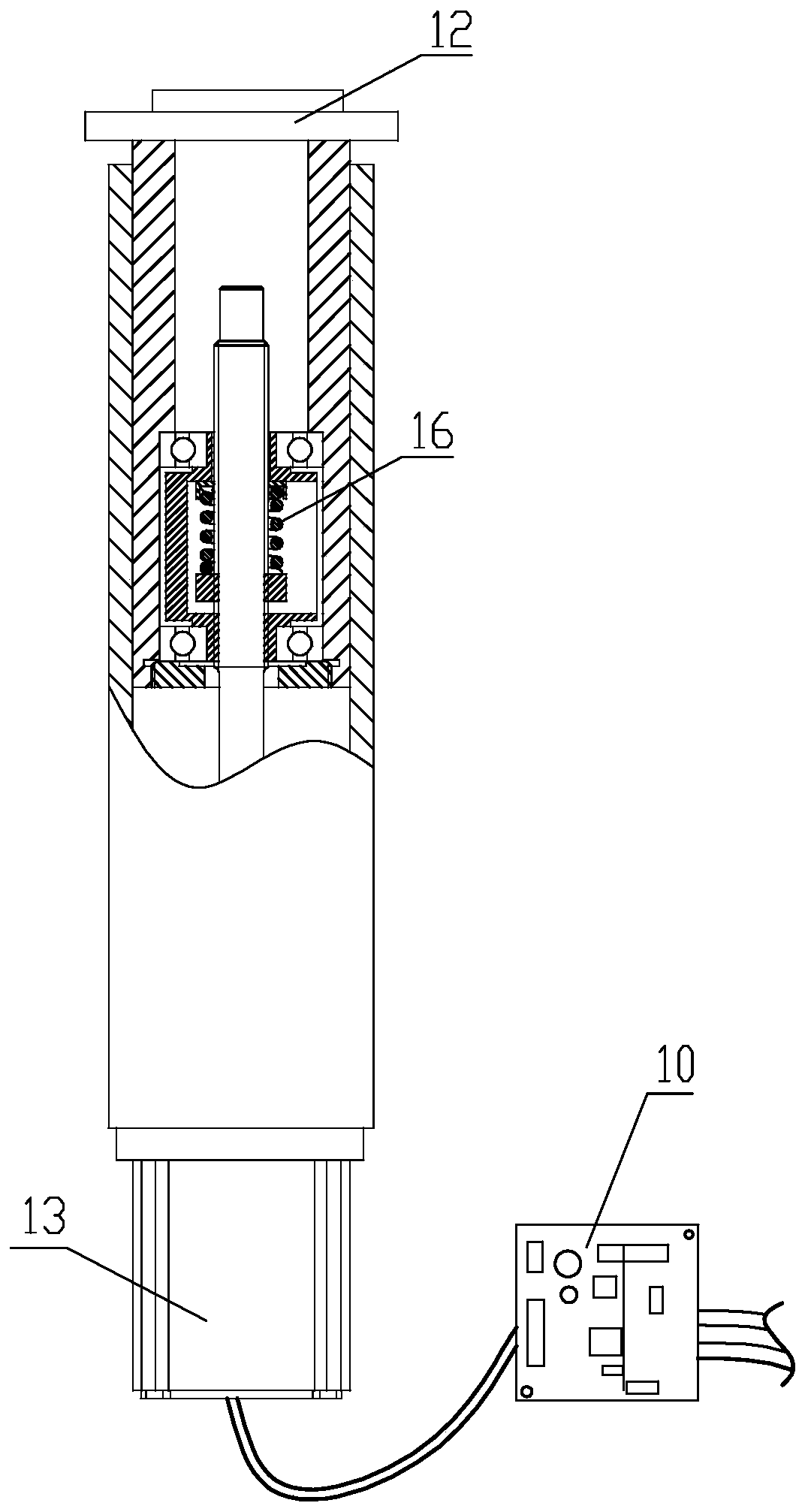 Feeding and retreating photoelectric precise regulating and controlling mechanism of biological tissue sliding table of slicer