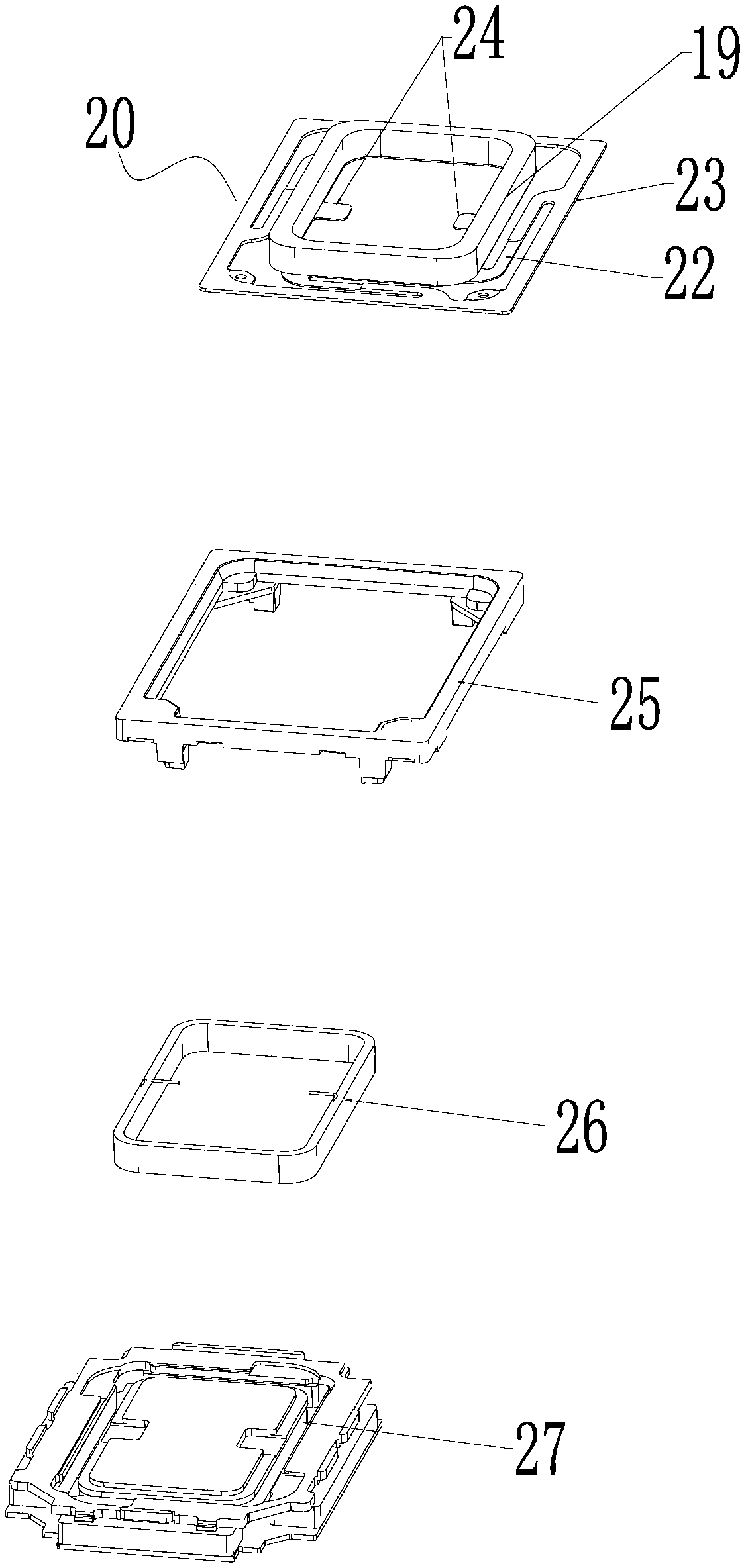 Direct drive type exciter and screen sounding device