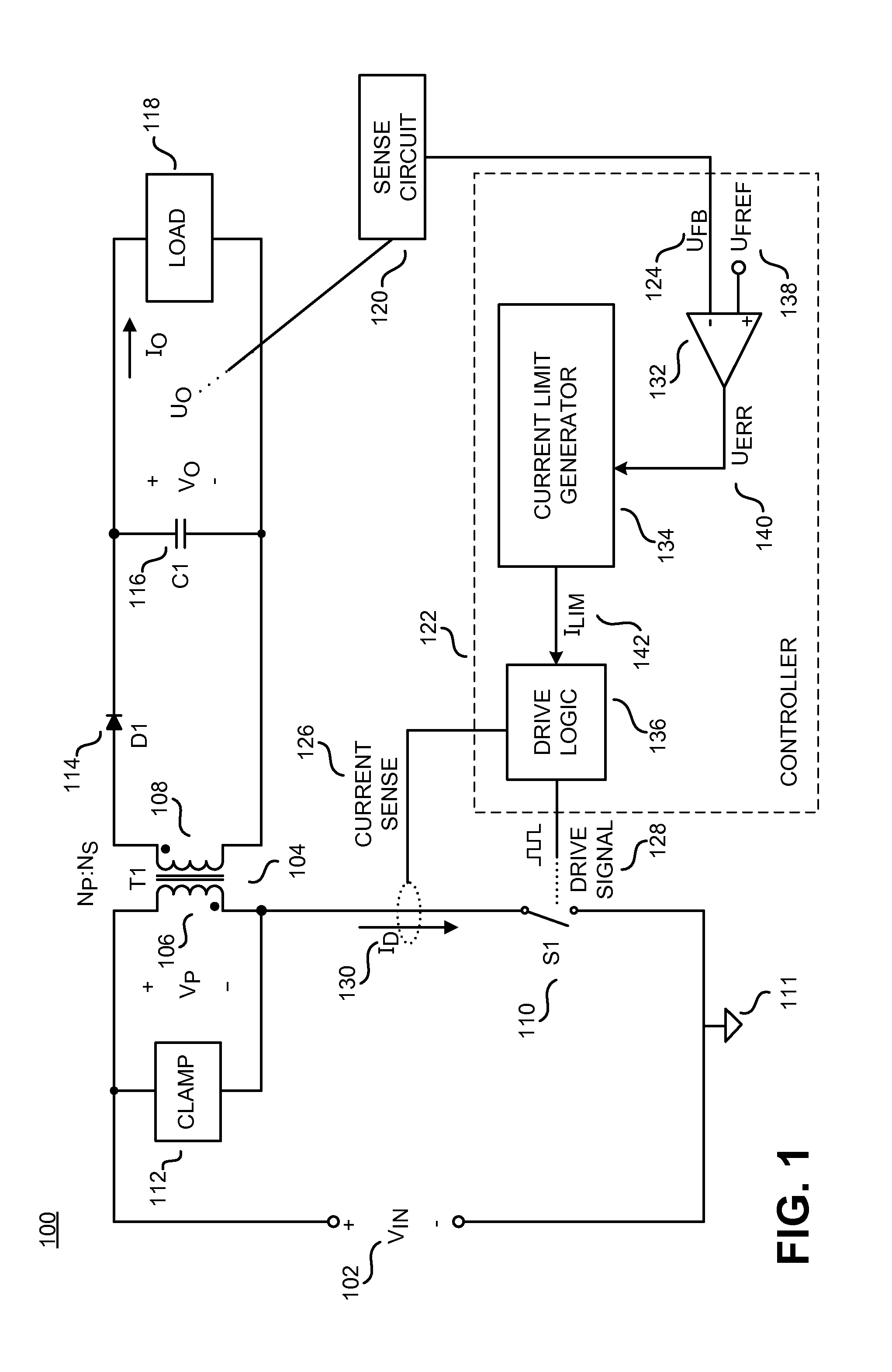 Controller with constant current limit