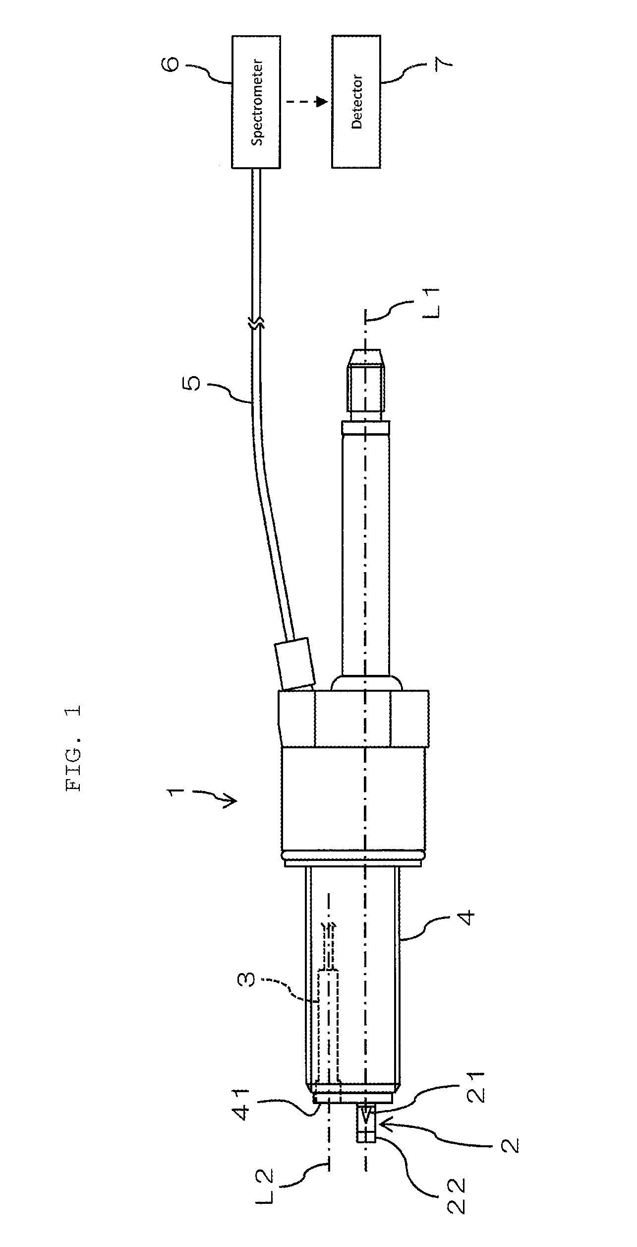 Optical measurement probe, and optical measurement device provided with the same