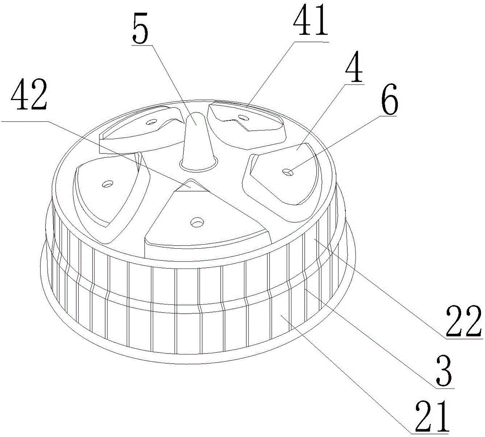 A wheel hub mold