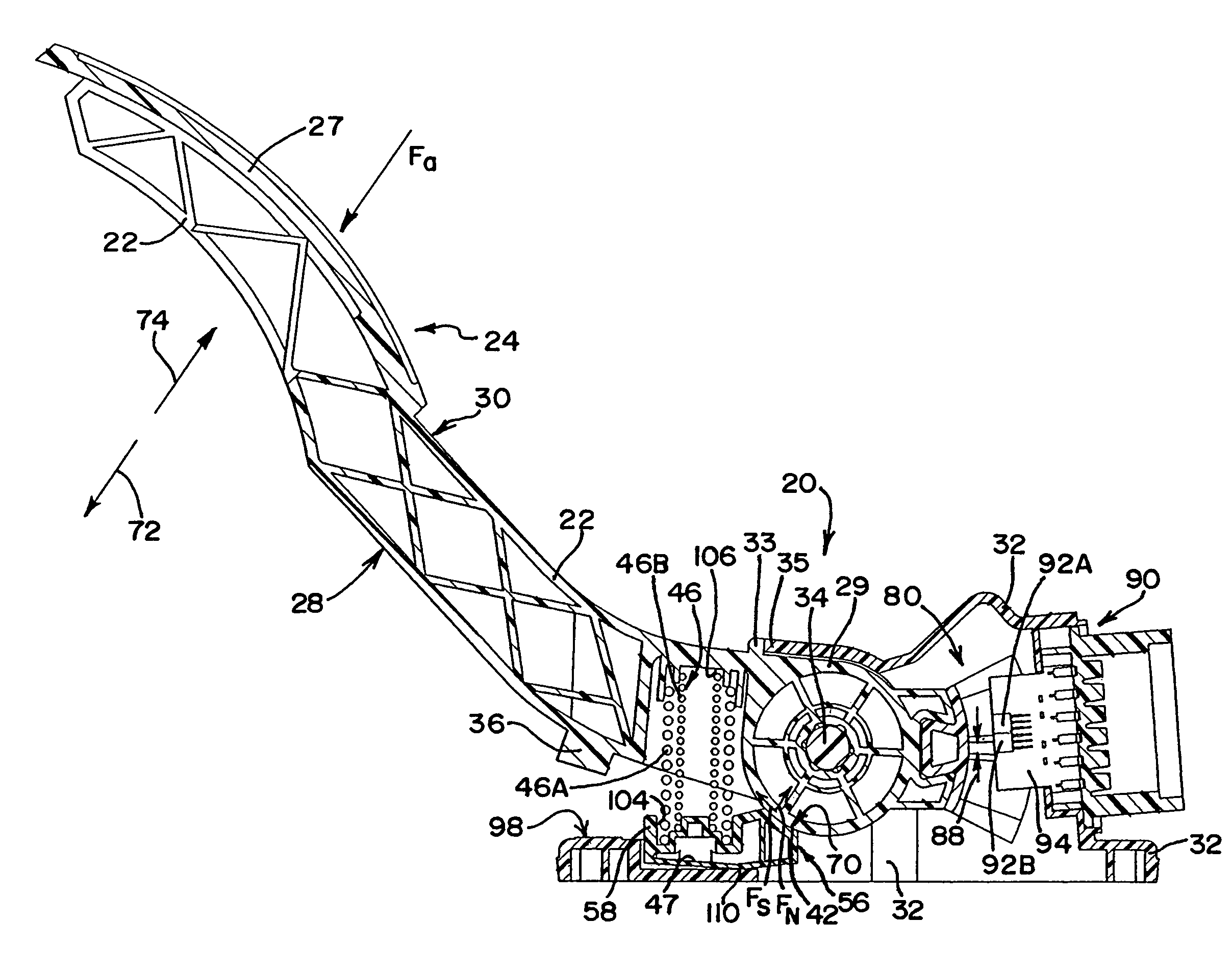 Accelerator pedal for motorized vehicle