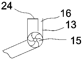 Fish feed device with stirring blade