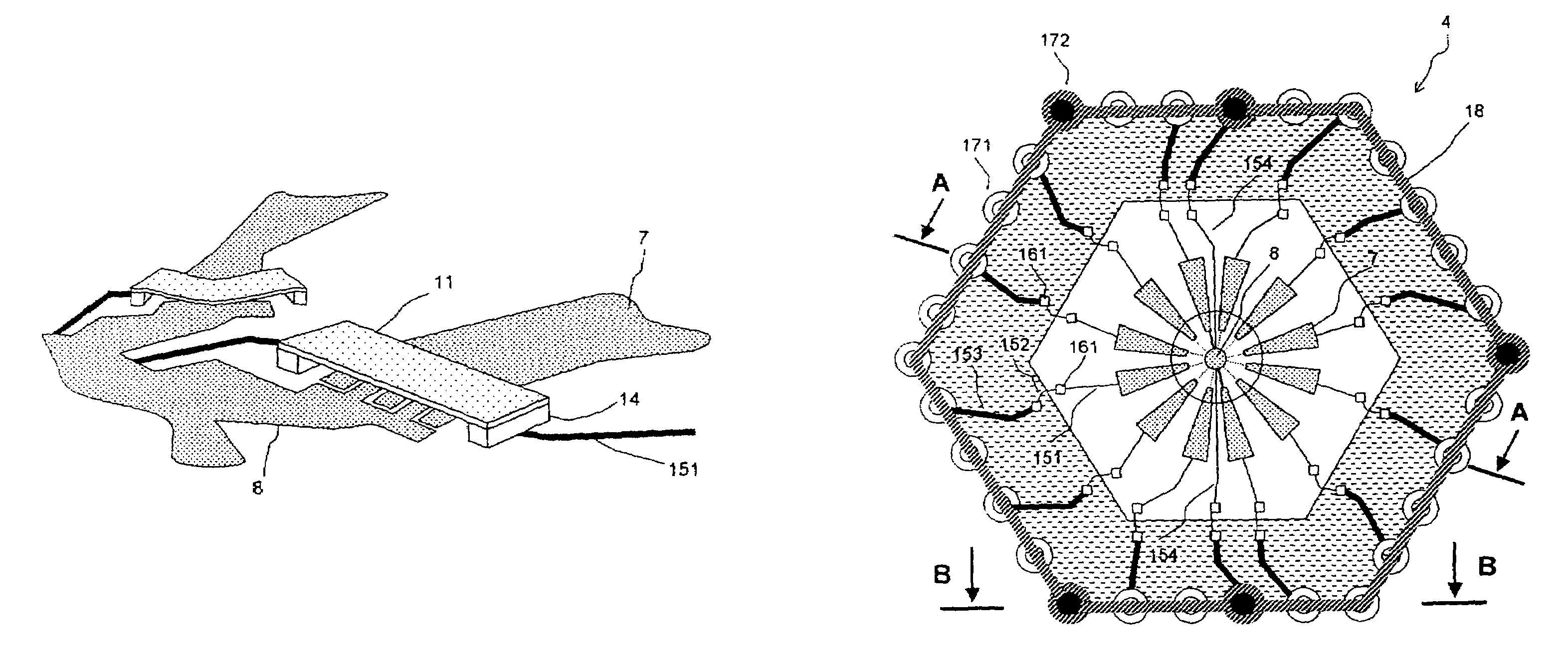 Phase-shifting cell for an antenna reflectarray