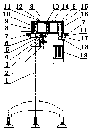 Conveying upright turnover device for boxes