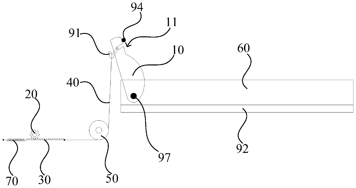 Embedded dish-washing machine and door opening and closing mechanism thereof