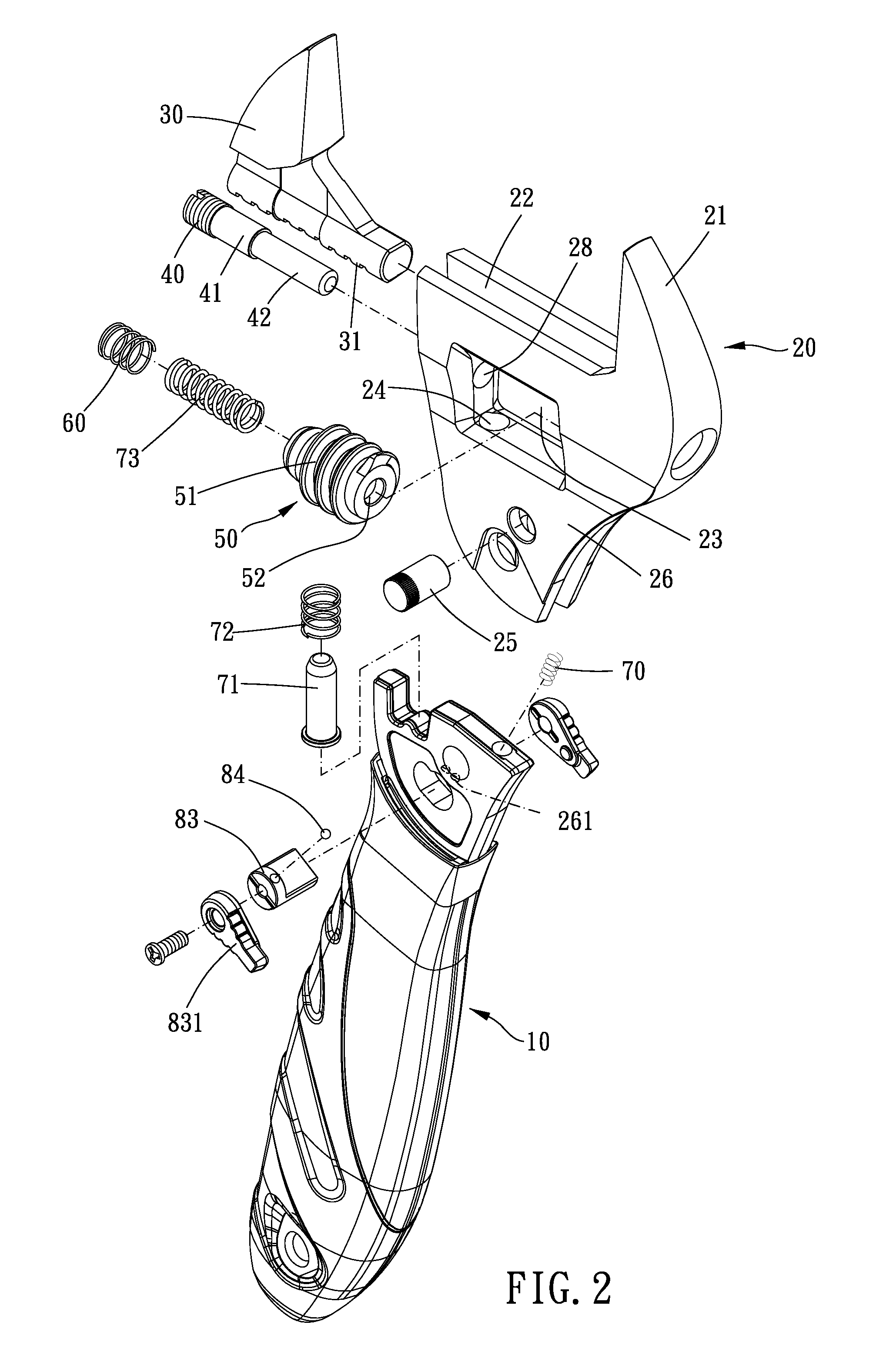 Reversible monkey wrench