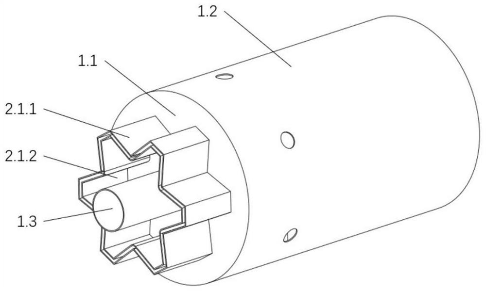 Combustion chamber mixing structure based on bluff body group