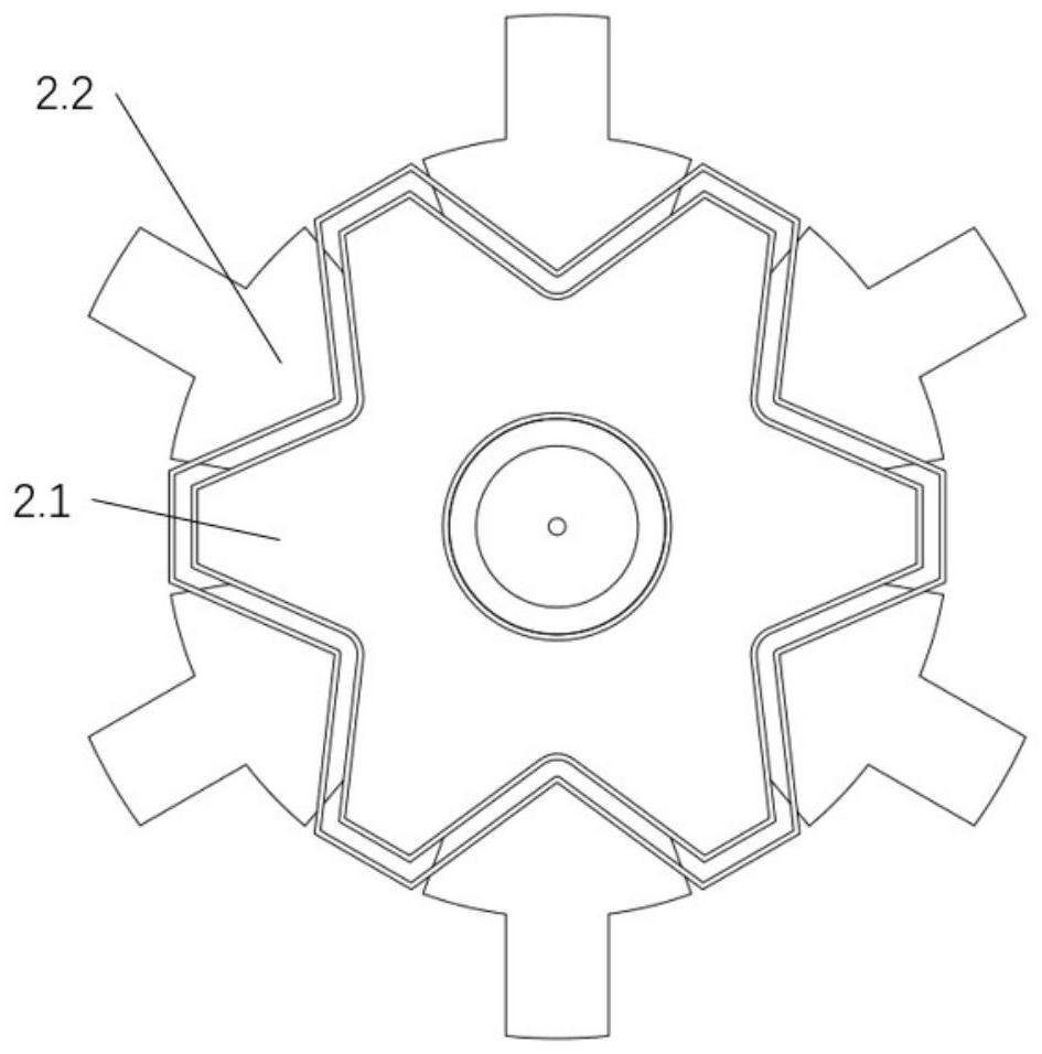 Combustion chamber mixing structure based on bluff body group