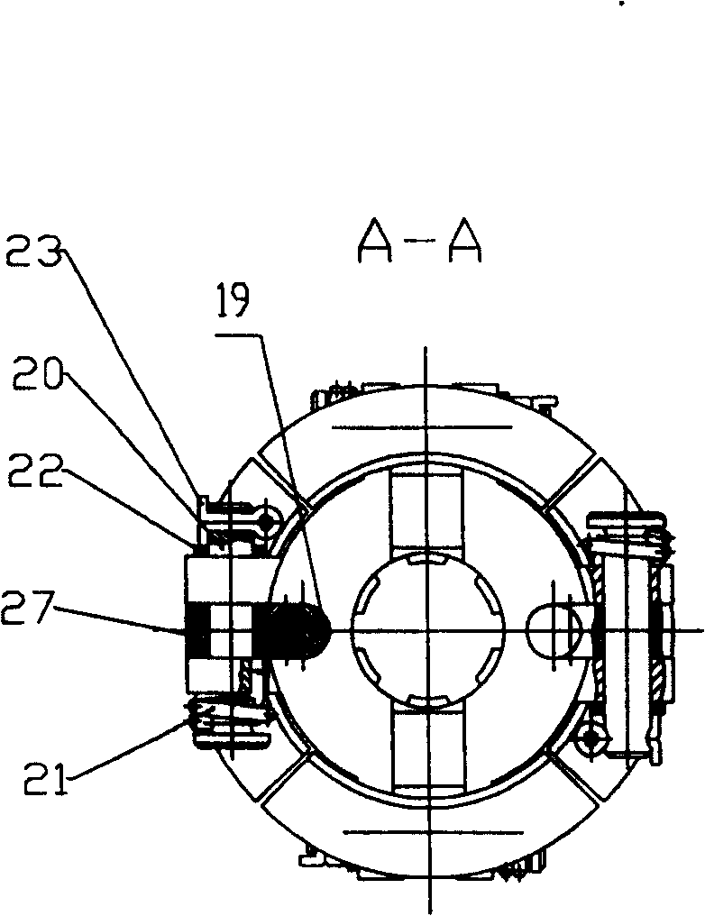 Primary and auxiliary shaft actuating device capable of automatic speed transmission