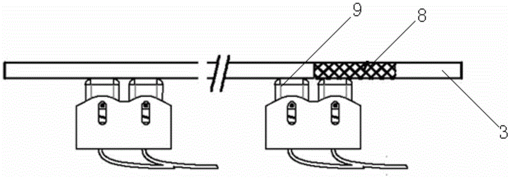 Electrifying device of railway logistics electric car