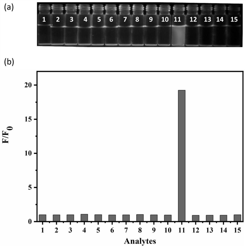 Preparation method of high-selectivity hypochlorous acid fluorescent probe