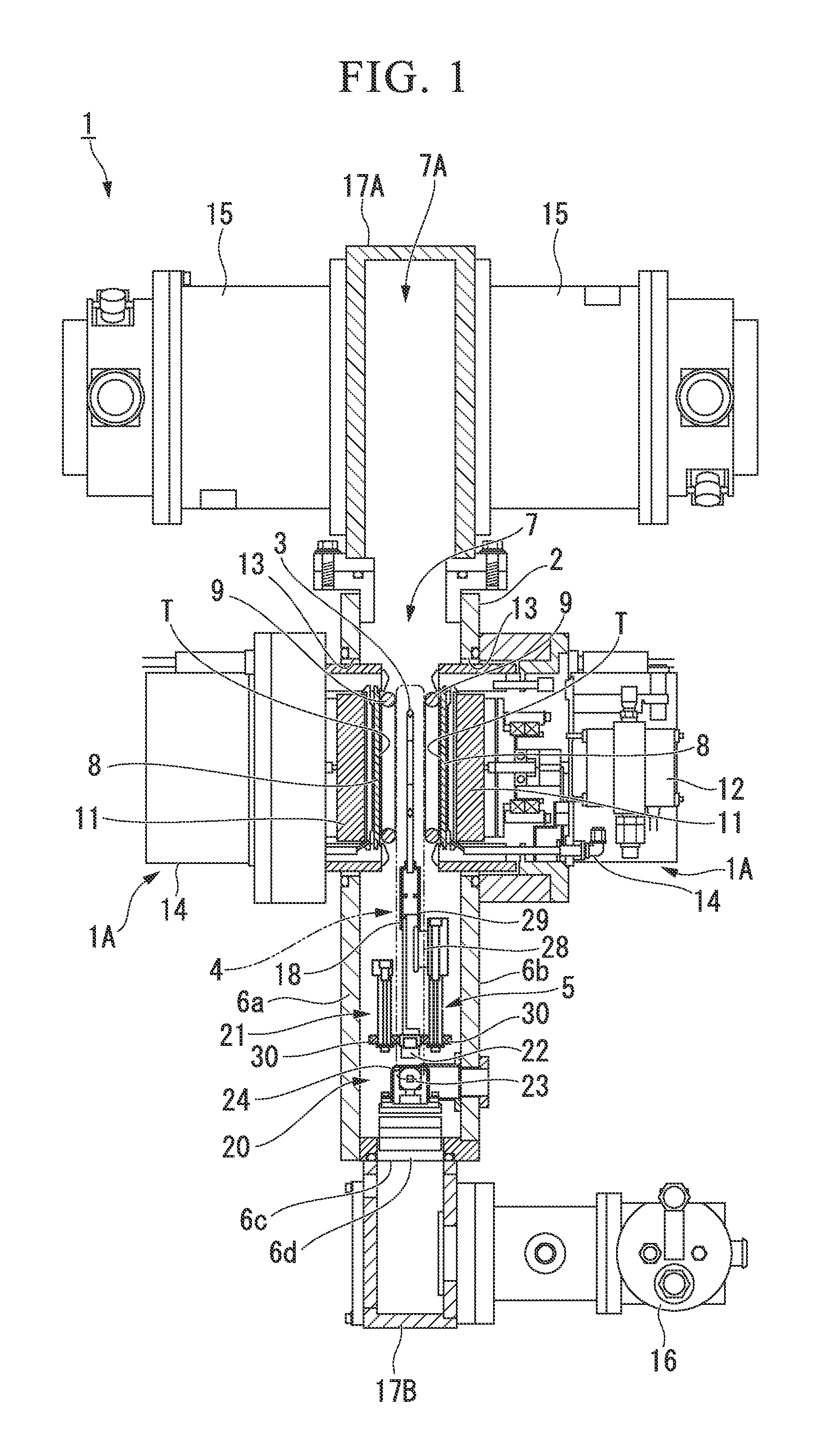 In-line type film forming apparatus and method for manufacturing magnetic recording medium