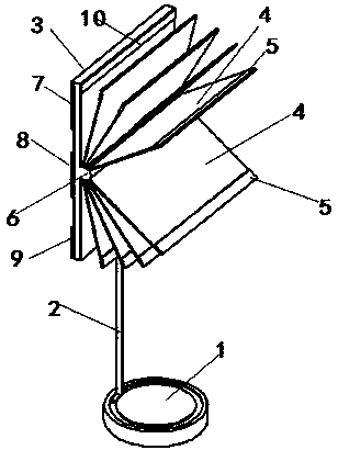 Chart hanging device for ideological and political education