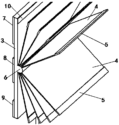 Chart hanging device for ideological and political education