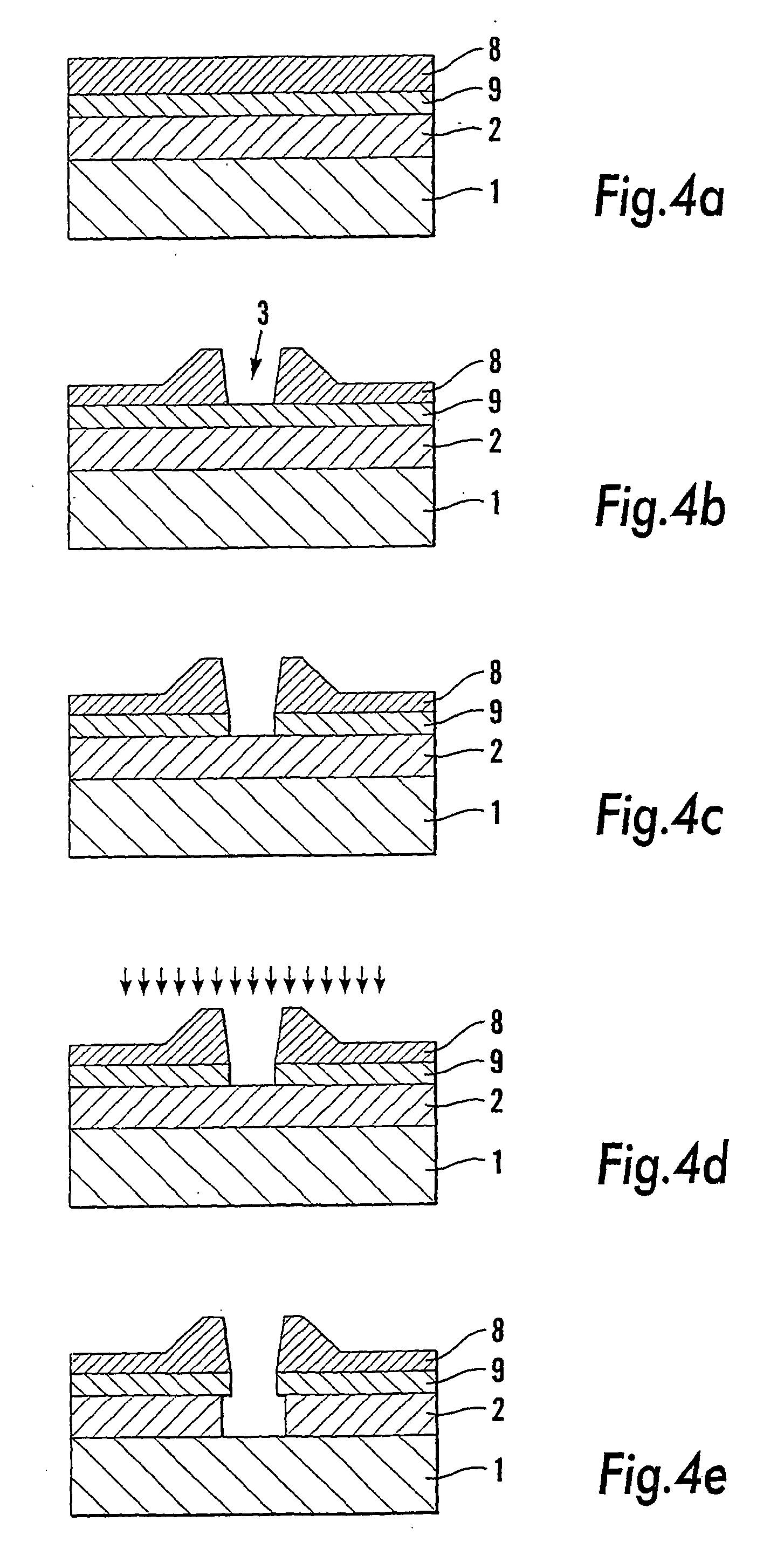 Substrate for and a process in connection with the product of structures