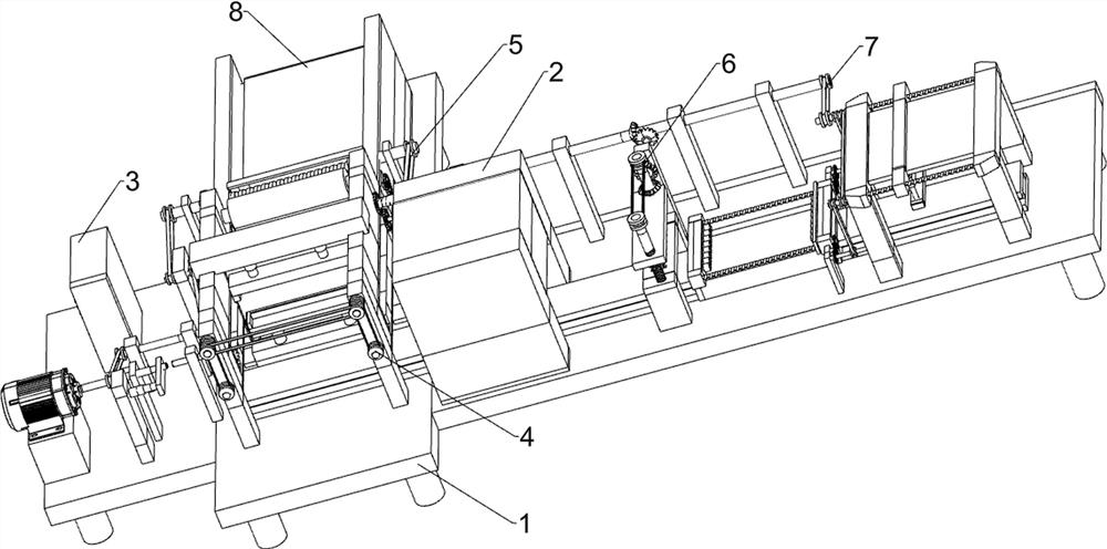 Profile pattern printing transfer device without multi-person operation