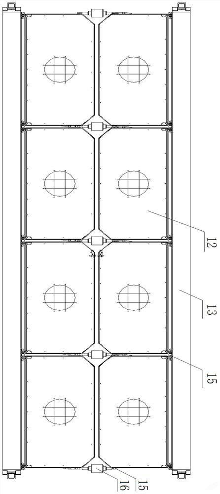 Air-drop gravity type buffer air bag installation system