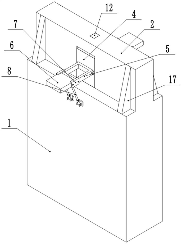 Assembly type buffering beam falling prevention device