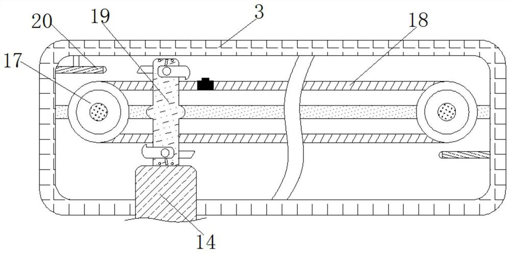 Cutting length adjustable device for textile fabric