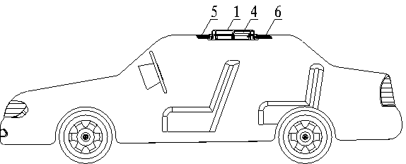 Automobile cleaning device with smooth convex curved windward side for automatically regulating fresh air in automobile