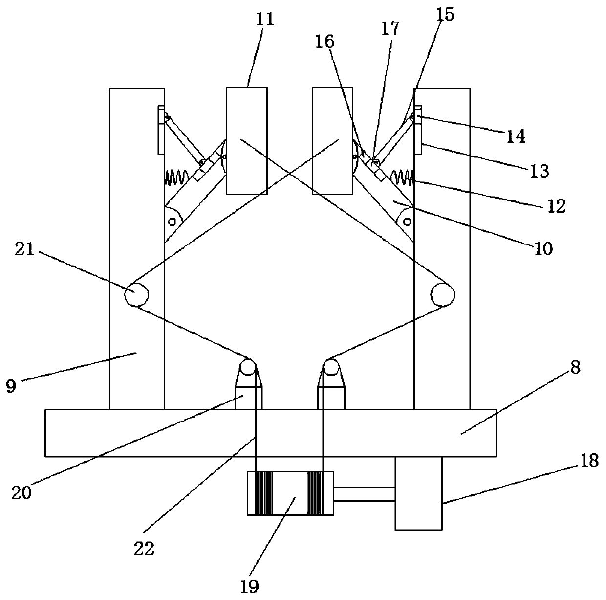 An adjustable loading and unloading mechanical arm