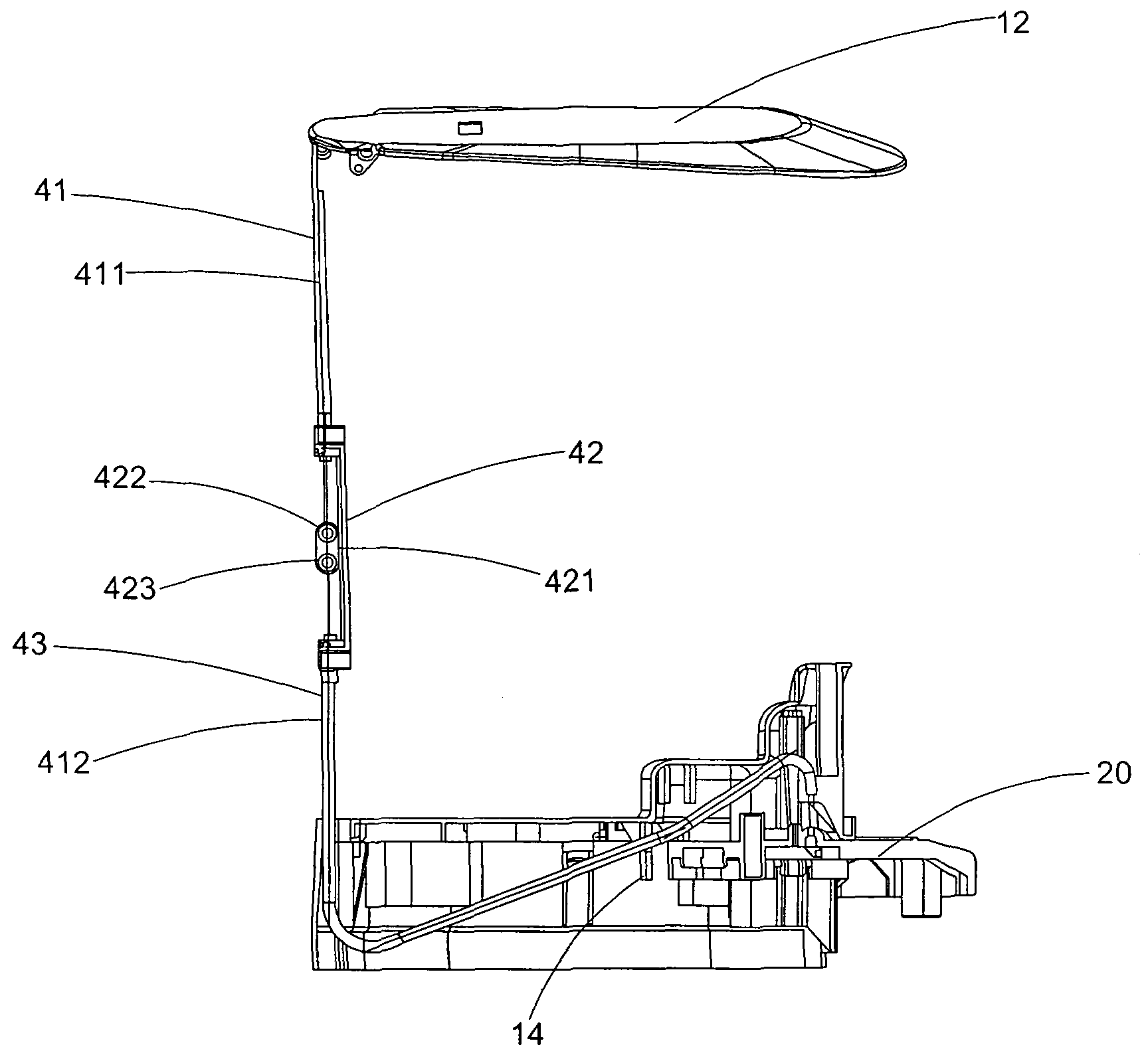 Foot operation container