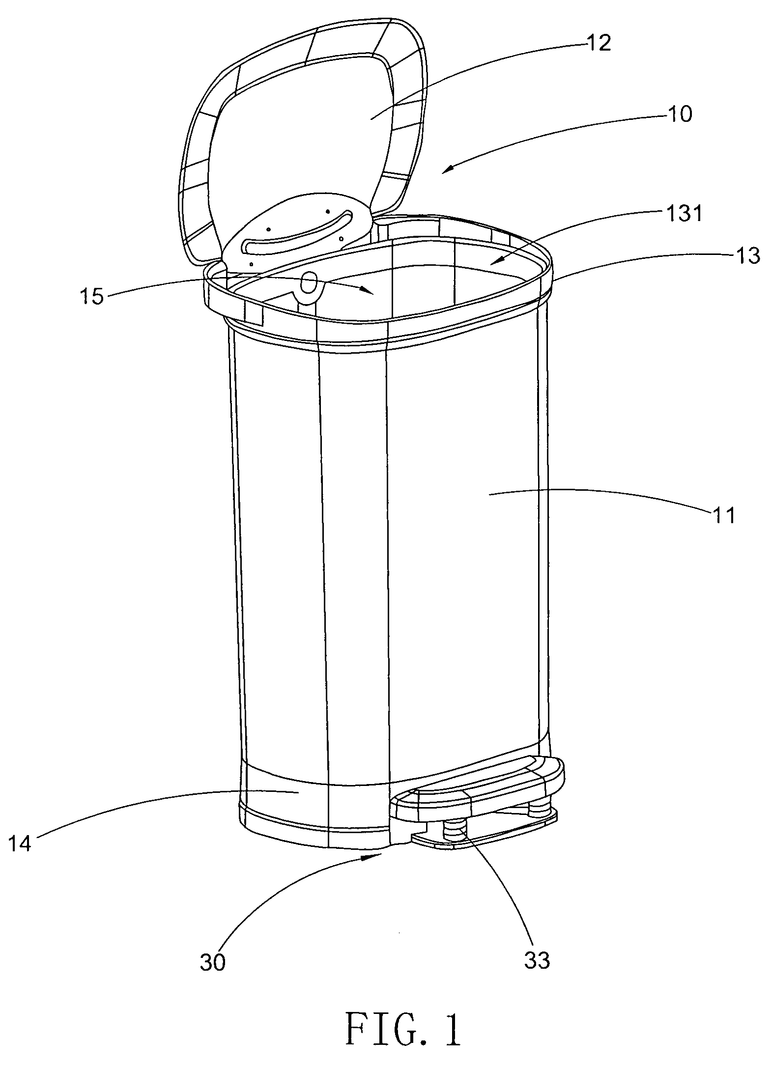 Foot operation container