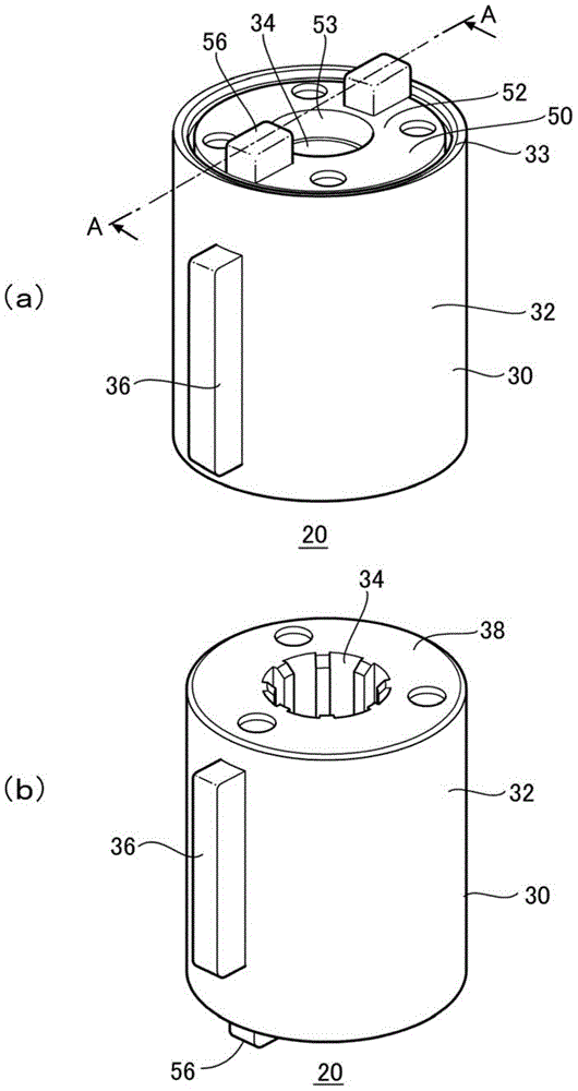 Damper and handle device having the same