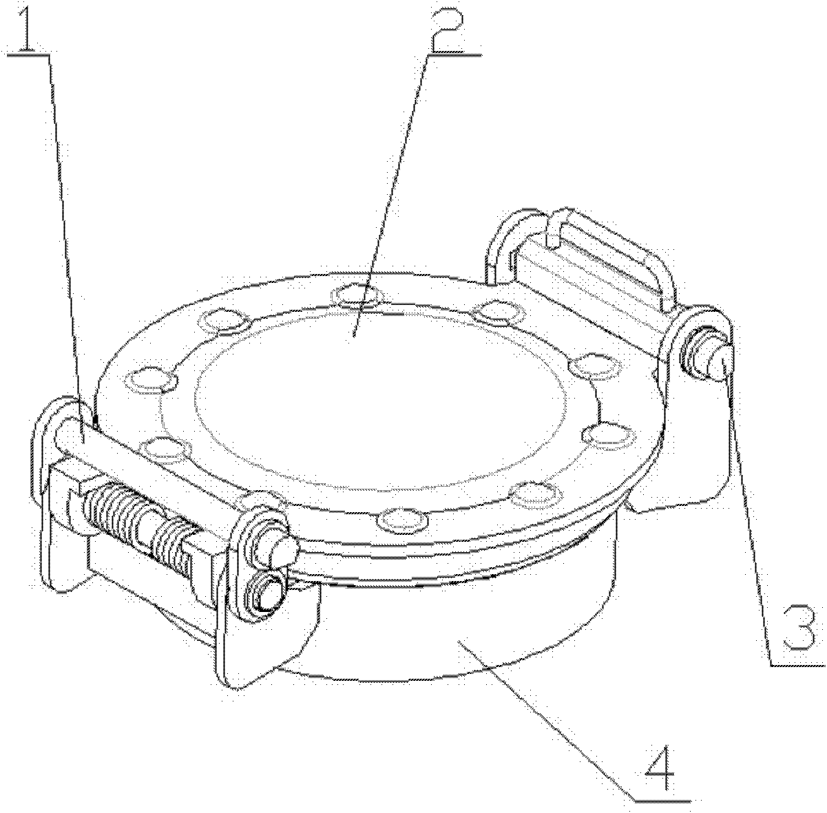 Two-stage pressing manhole device