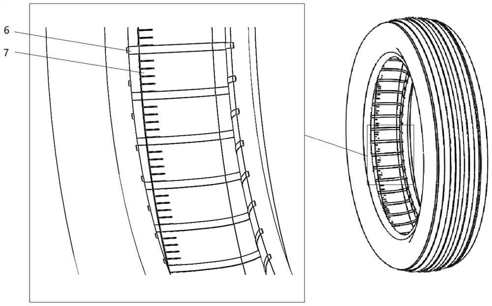 Method for calculating deflection and load of rolling tire based on image method