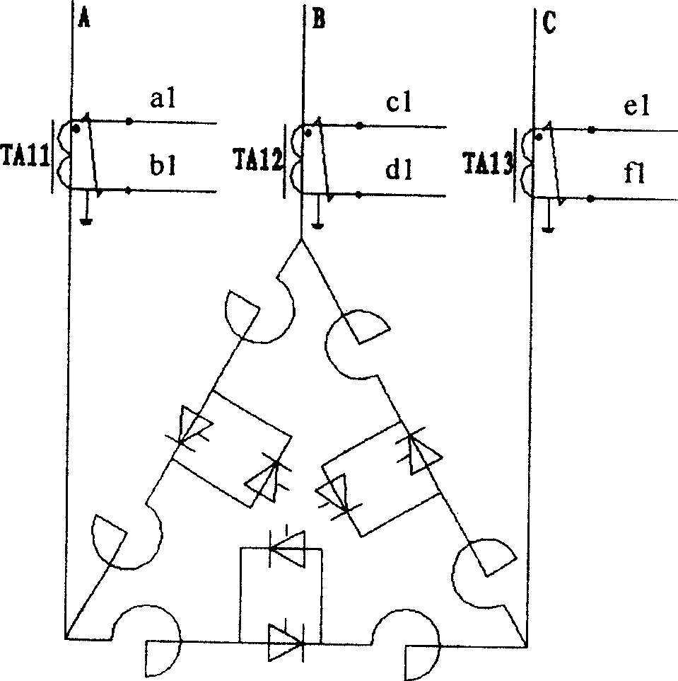 unbalanced protection method for TCR circuit