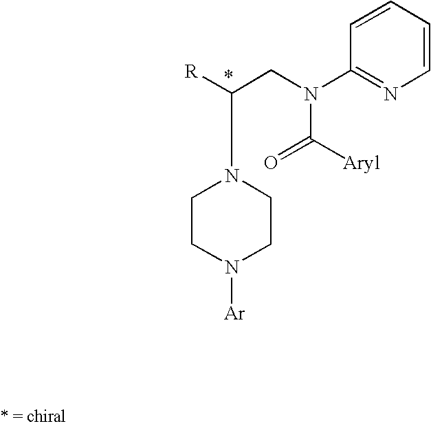 Process for synthesizing N-aryl piperazines with chiral N′-1-[benzoyl(2-pyridyl)amino]-2-propane substitution