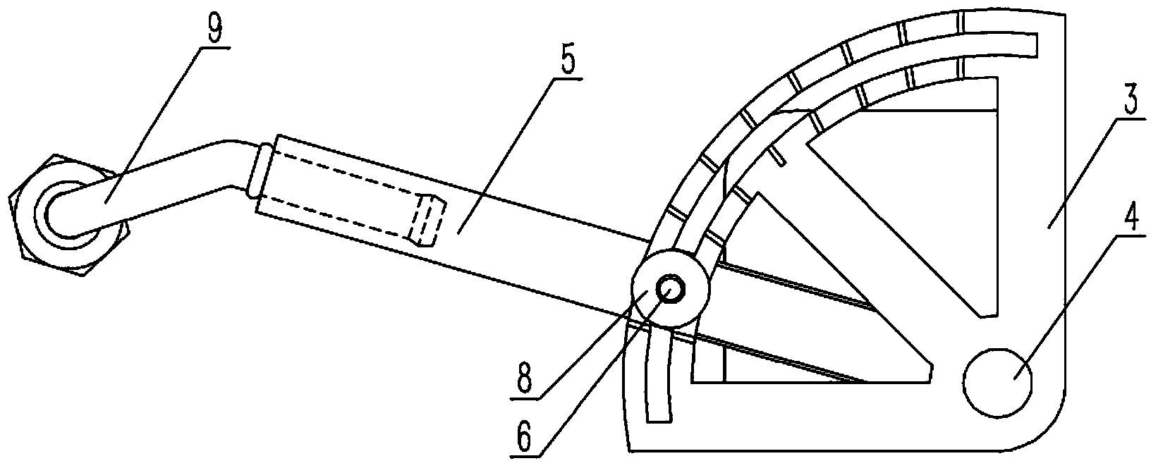 Auxiliary device for installing connecting pipe of oil cooling pipe of cooler