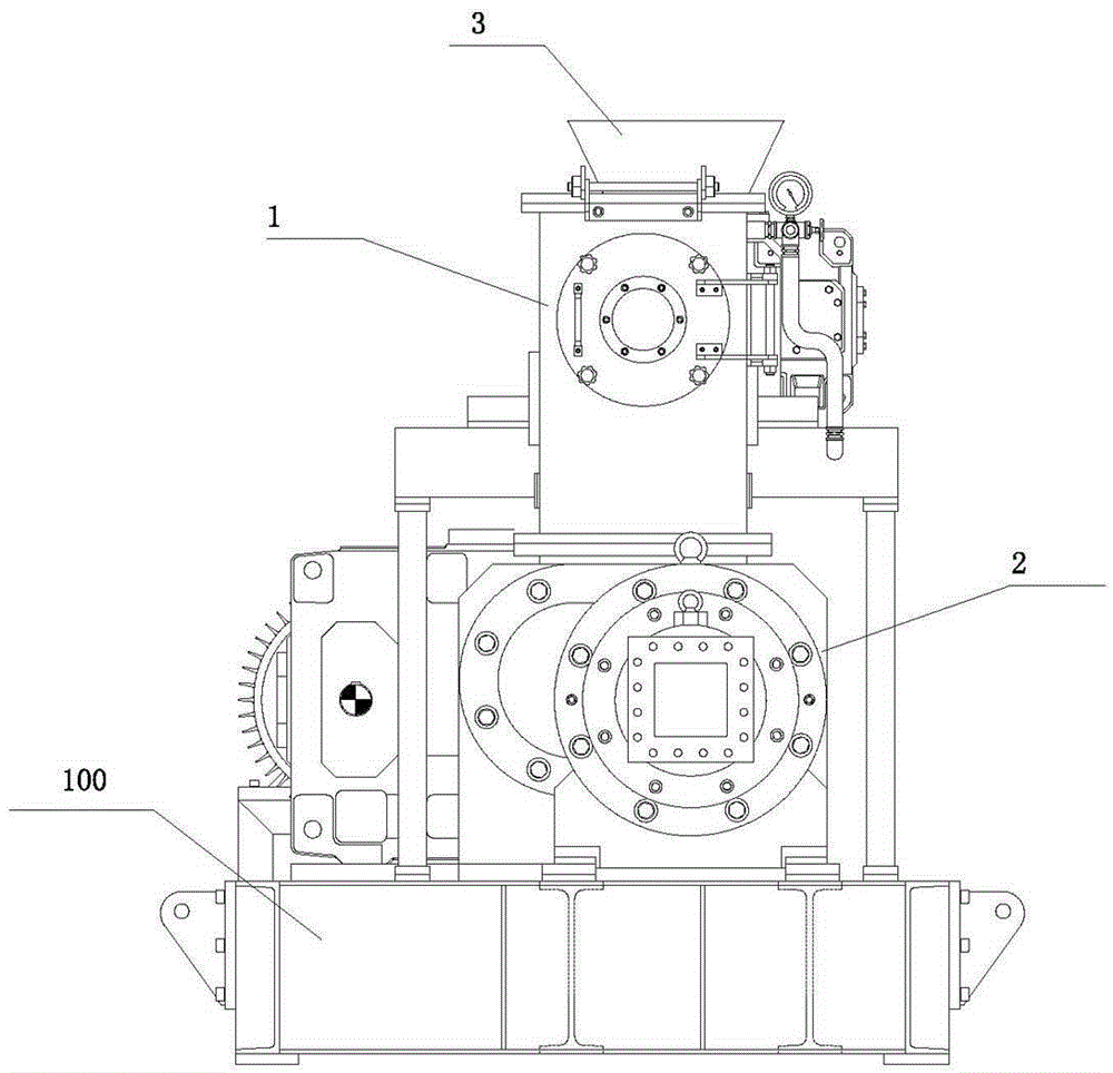 High-pressure extrusion molding machine