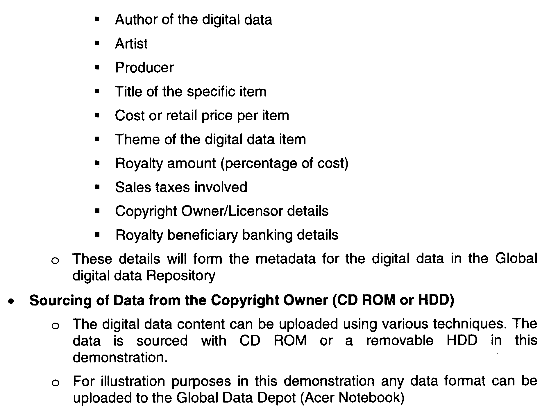 Digital data licensing system