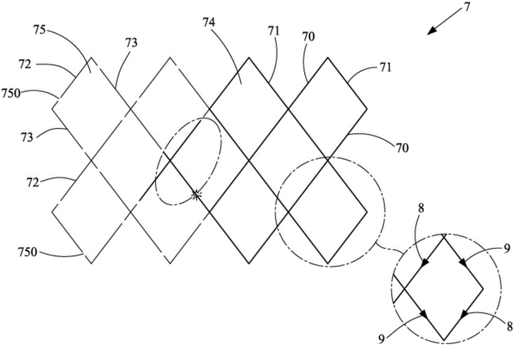Metal mesh structure capable of reducing breakpoint short out and manufacturing method thereof