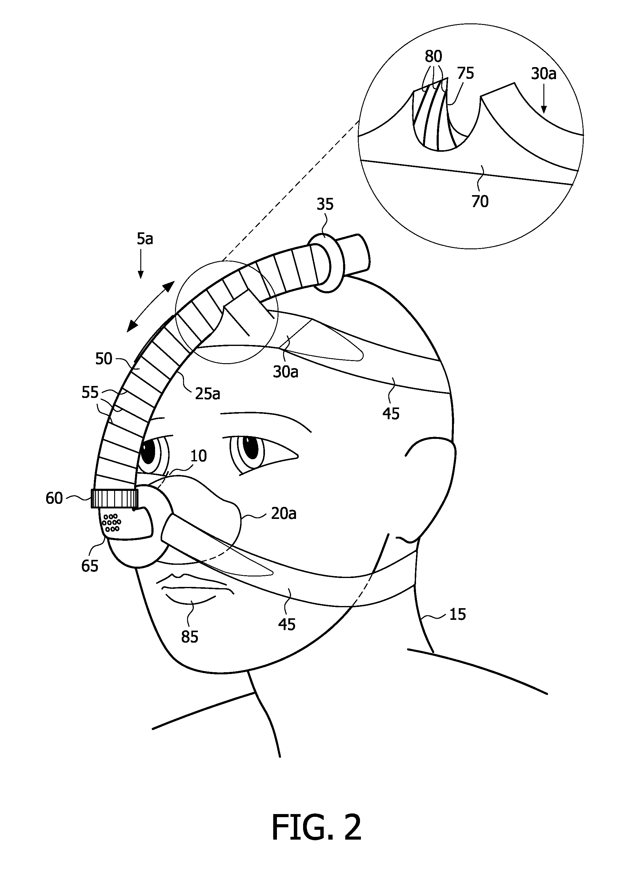 Respiratory interface device including a mechanism for managing nose bridge pressure