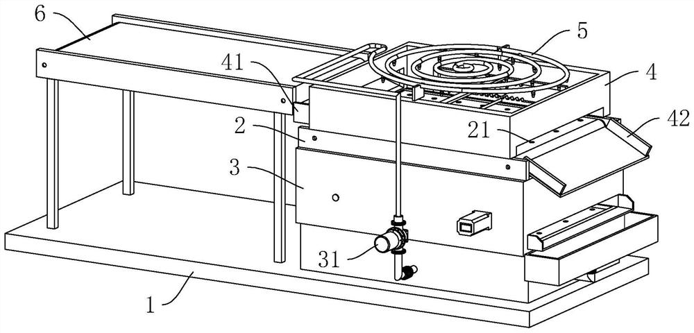 A cleaning device for the production of limestone powder