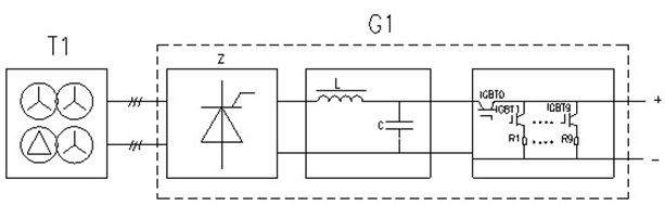 Current quick shifting method and direct current power supply