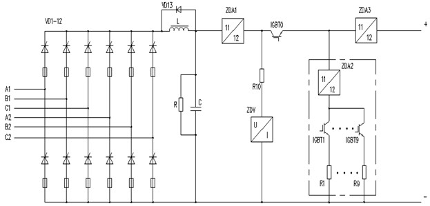 Current quick shifting method and direct current power supply