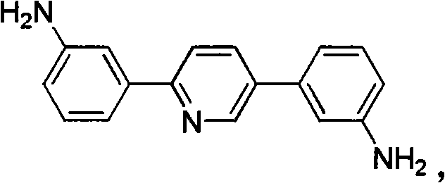 Hexa-aromatic heterocyclic diamine and preparation method thereof