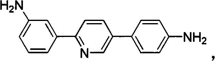 Hexa-aromatic heterocyclic diamine and preparation method thereof